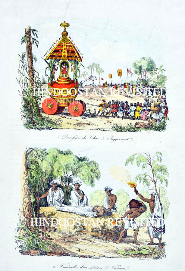 /data/Original Prints/Religious/PROCESSION OF THE CHARIOT OF-LORD-JUGGERNAUT - FUNERAL-AS IN THE-SECT OF VISHNU - HINDOOS.jpg